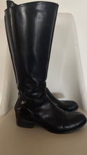 Load image into Gallery viewer, Bravo Browns Made in Italy Leather Riding Boots, Black, Size  37