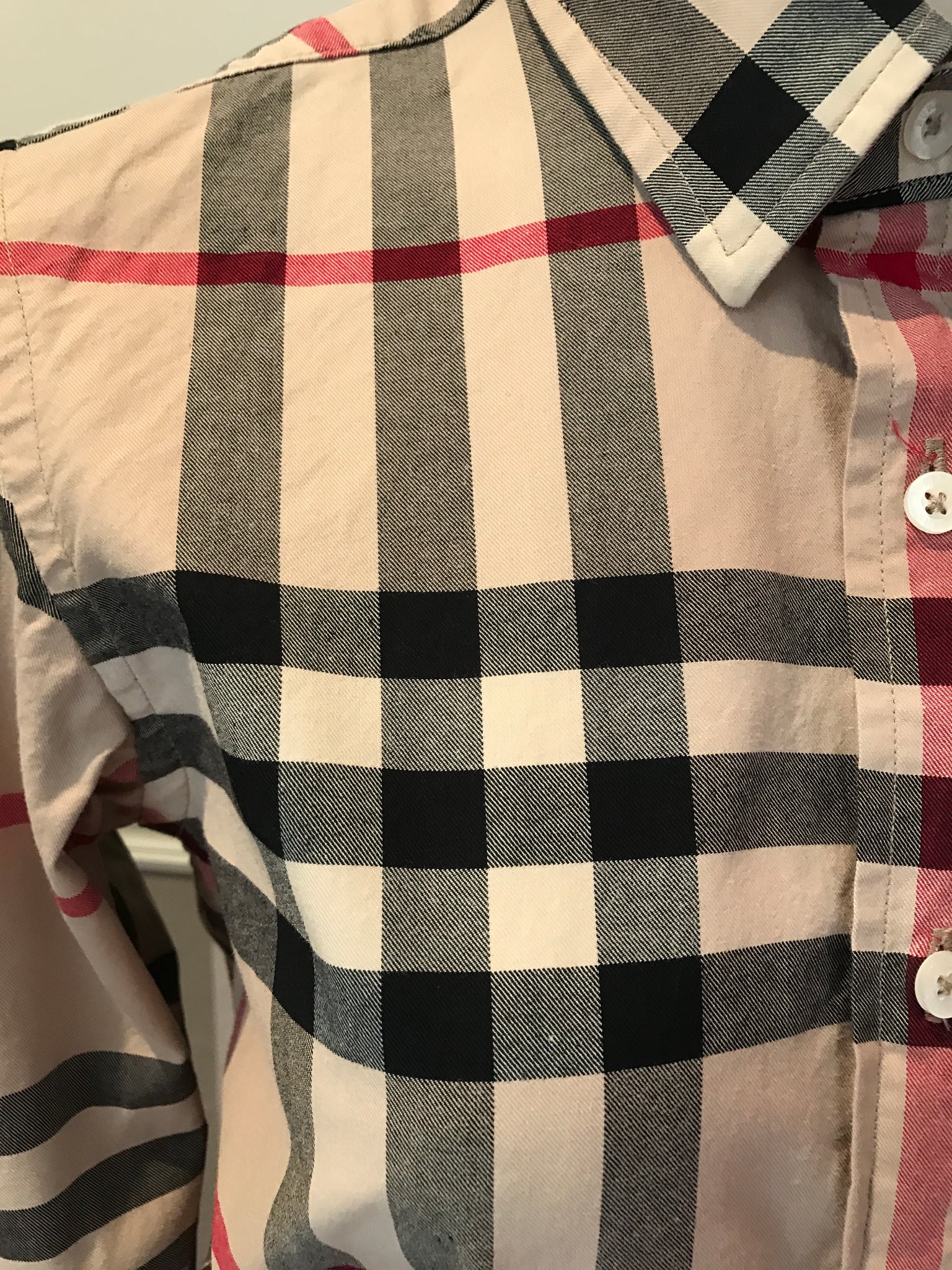 Vintage BURBERRY Nova Check Shirt Women Burberry Plaid Shirt. 