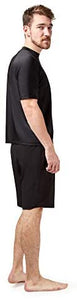 Piping Hot Men’s Short Sleeve Rash Vest Sun Shirt, Black, BNWT, Size M