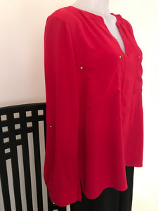 Portmans Blouse, Red, Size 14