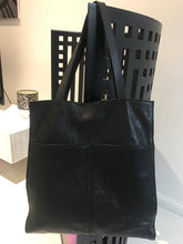 Load image into Gallery viewer, Country Road Black Leather Tote