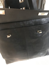 Load image into Gallery viewer, Country Road Black Leather Tote