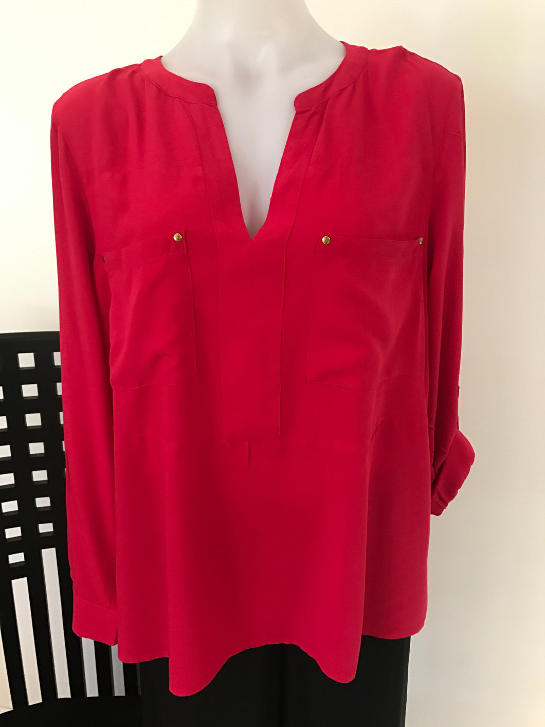 Portmans Blouse, Red, Size 14