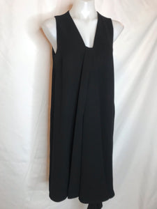 McQ Alexander McQueen Drape Top Dress, Black, Size 12