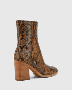 Wittner Snake Print Sahara Boot, Size 38