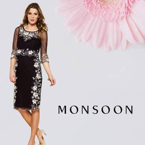 Monsoon Evelyn Dress, Size 16