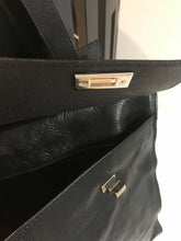 Load image into Gallery viewer, Country Road Black Leather Tote