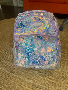 Smiggle Shimmy Backpack, Lilac Hearts