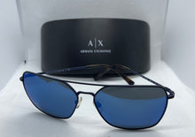 Load image into Gallery viewer, Armani Exchange Sunglasses AX2029S 6111/55 Blue Mirror 60-15-145