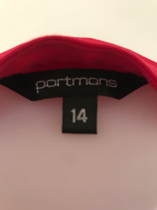 Portmans Blouse, Red, Size 14