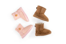 Load image into Gallery viewer, Ugg Kids Classic Outback Clothing Co Boots, Chestnut, Size US 1-2/ EU 32