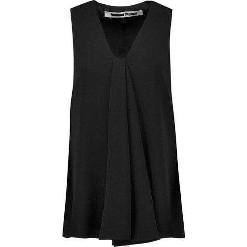 McQ Alexander McQueen Drape Top Dress, Black, Size 12