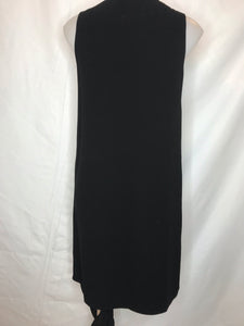 McQ Alexander McQueen Drape Top Dress, Black, Size 12