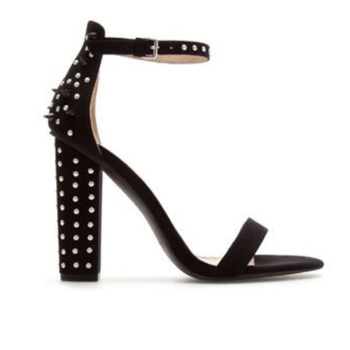 Zara Sandalia Tasha’s Talon Heels, Black, Size 39