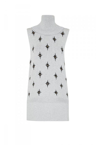 Sass & Bide WAR PAINT Embellished Cotton Knit, Size S