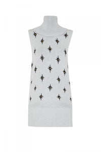 Sass & Bide WAR PAINT Embellished Cotton Knit, Size S