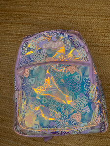 Smiggle Shimmy Backpack, Lilac Hearts