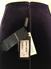 Load image into Gallery viewer, Armani Emporio Armani Royal Purple Velvet Neoprene Mini Skirt, BNWT, Size 46 (12-14)