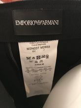 Load image into Gallery viewer, Armani Emporio Armani Royal Purple Velvet Neoprene Mini Skirt, BNWT, Size 46 (12-14)